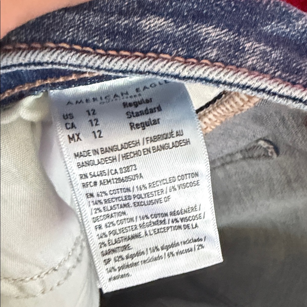 American Eagle Outfitters Skinny Distressed Jeans - Blue - Picture 8 of 8